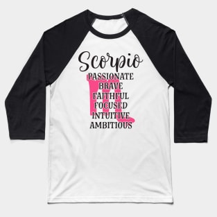 Scorpio Sign Baseball T-Shirt